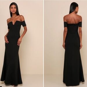 LULU's Sexy Wedding Chic ModernMinimalist Mermaid Trumpet Gown